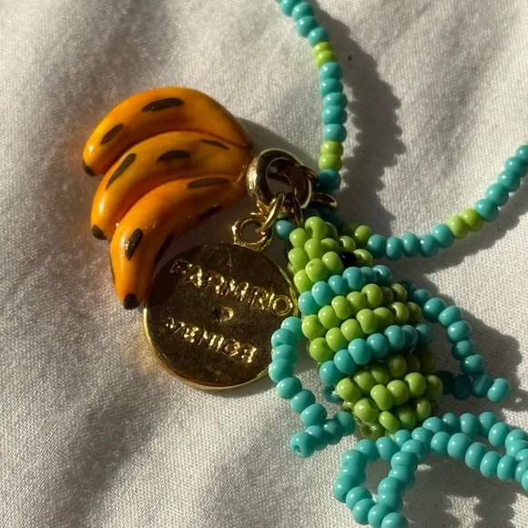 🍌 Farm Rio Beaded Banana Necklace 🐊 - Picture 2 of 4